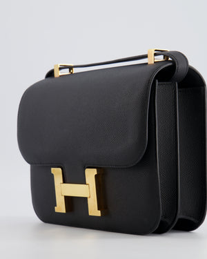 Hermès Constance 24 Bag in Noir Epsom Leather with Gold Hardware