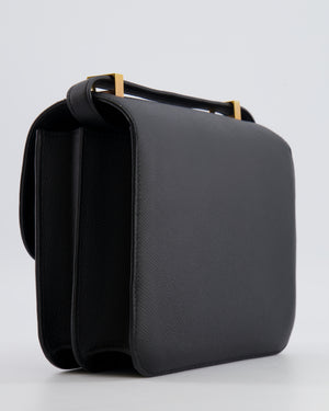 Hermès Constance 24 Bag in Noir Epsom Leather with Gold Hardware
