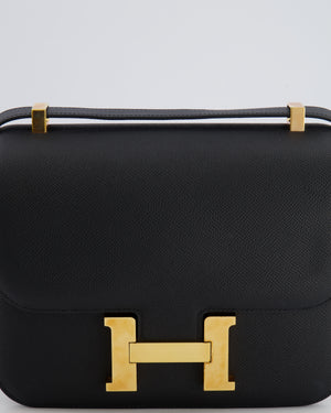 Hermès Constance 24 Bag in Noir Epsom Leather with Gold Hardware