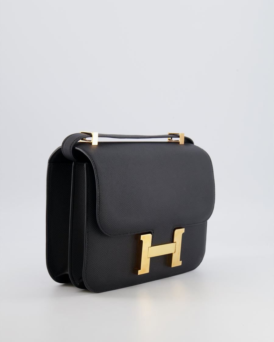 Hermès Constance 24 Bag in Noir Epsom Leather with Gold Hardware