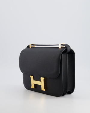 Hermès Constance 24 Bag in Noir Epsom Leather with Gold Hardware