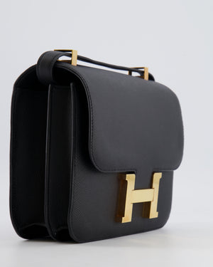 Hermès Constance 24 Bag in Noir Epsom Leather with Gold Hardware