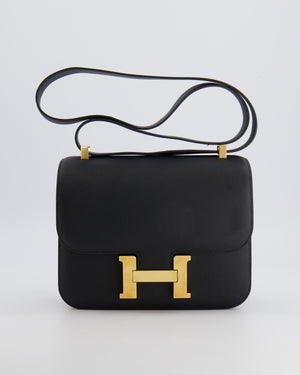 Hermès Constance 24 Bag in Noir Epsom Leather with Gold Hardware