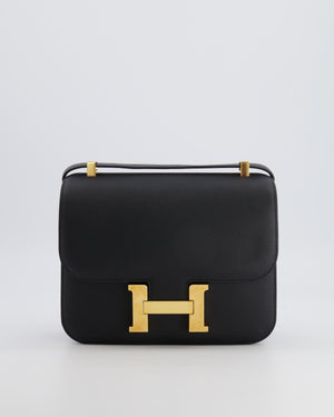 Hermès Constance 24 Bag in Noir Epsom Leather with Gold Hardware
