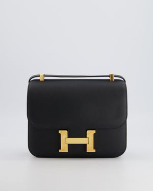 Hermès Constance 24 Bag in Noir Epsom Leather with Gold Hardware