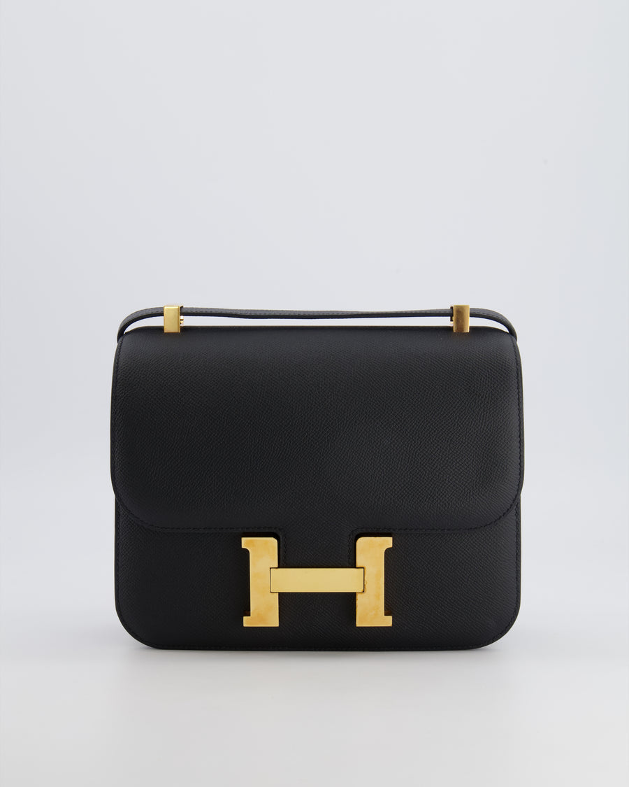 Hermès Constance 24 Bag in Noir Epsom Leather with Gold Hardware