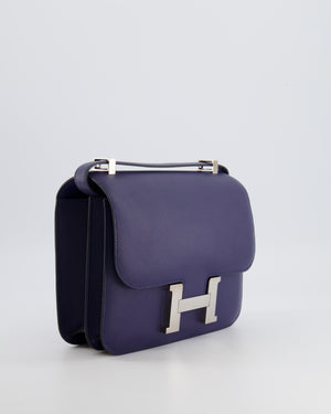 Hermès Constance 24 Bag in Bleu Saphir Evercolor Leather with Palladium Hardware