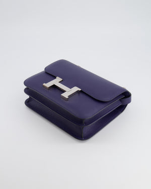 Hermès Constance 24 Bag in Bleu Saphir Evercolor Leather with Palladium Hardware