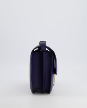 Hermès Constance 24 Bag in Bleu Saphir Evercolor Leather with Palladium Hardware