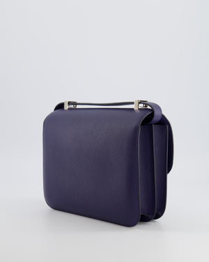 Hermès Constance 24 Bag in Bleu Saphir Evercolor Leather with Palladium Hardware