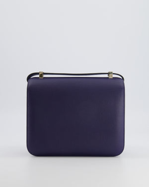 Hermès Constance 24 Bag in Bleu Saphir Evercolor Leather with Palladium Hardware