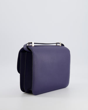 Hermès Constance 24 Bag in Bleu Saphir Evercolor Leather with Palladium Hardware