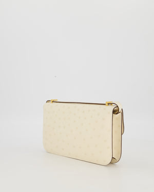 Hermès Constance 1-Elan Miroir Bag in Nata Ostrich Leather with Gold Hardware
