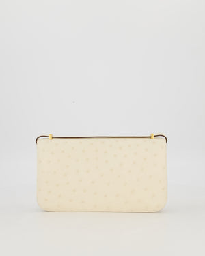 Hermès Constance 1-Elan Miroir Bag in Nata Ostrich Leather with Gold Hardware