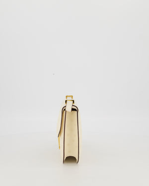 Hermès Constance 1-Elan Miroir Bag in Nata Ostrich Leather with Gold Hardware