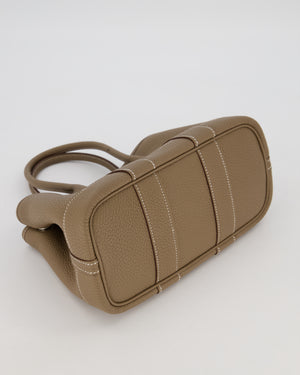 Hermès Neo Garden Party 23 Bag in Etoupe Taurillon Clemence Leather with Palladium Hardware