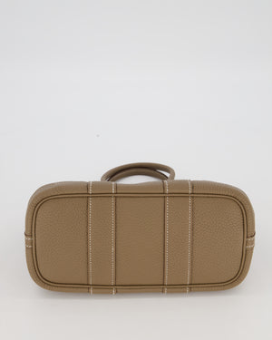 Hermès Neo Garden Party 23 Bag in Etoupe Taurillon Clemence Leather with Palladium Hardware