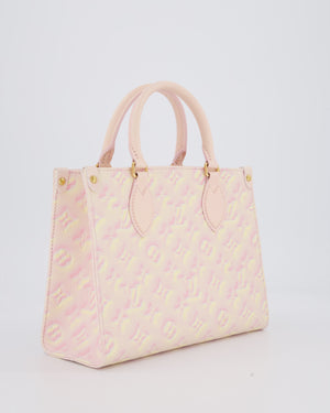 Louis Vuitton Pink Summer Stardust Monogram Empreinte OnTheGo PM Tote Bag with Gold Hardware&nbsp;