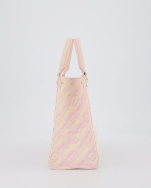 Louis Vuitton Pink Summer Stardust Monogram Empreinte OnTheGo PM Tote Bag with Gold Hardware&nbsp;