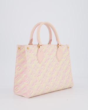 Louis Vuitton Pink Summer Stardust Monogram Empreinte OnTheGo PM Tote Bag with Gold Hardware&nbsp;