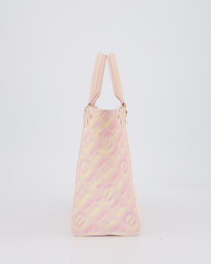 Louis Vuitton Pink Summer Stardust Monogram Empreinte OnTheGo PM Tote Bag with Gold Hardware&nbsp;