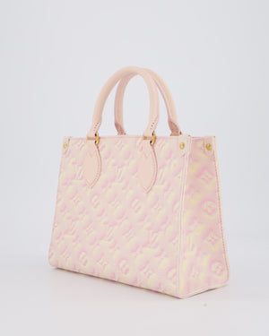 Louis Vuitton Pink Summer Stardust Monogram Empreinte OnTheGo PM Tote Bag with Gold Hardware&nbsp;