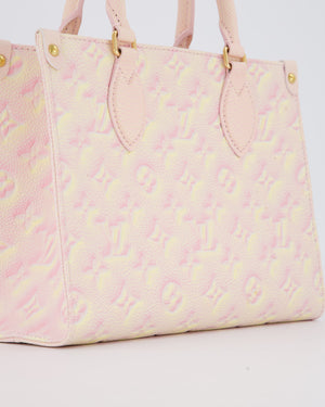 Louis Vuitton Pink Summer Stardust Monogram Empreinte OnTheGo PM Tote Bag with Gold Hardware&nbsp;
