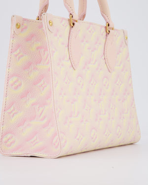 Louis Vuitton Pink Summer Stardust Monogram Empreinte OnTheGo PM Tote Bag with Gold Hardware&nbsp;