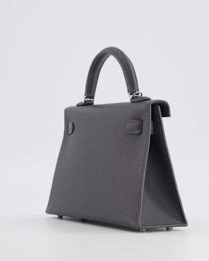 *RARE* Hermès Mini Kelly II Bag in Ardoise Epsom Leather with Electrum Hardware