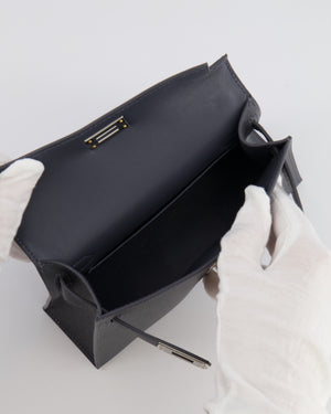 *RARE* Hermès Mini Kelly II Bag in Ardoise Epsom Leather with Electrum Hardware