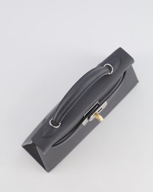 *RARE* Hermès Mini Kelly II Bag in Ardoise Epsom Leather with Electrum Hardware