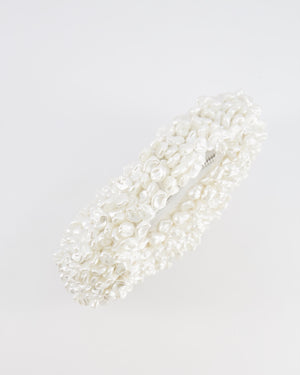 Rétrofête White Lottie Pearl Mini Bag with Silver Hardware