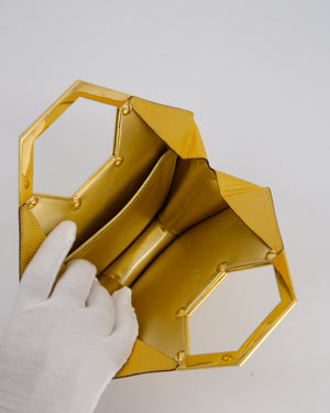 *SUPER RARE LIMITED EDITION* Cartier Gold Art Deco Style Hexagonal Evening Bag in Lizard with Gold Hardware