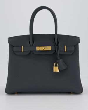 Hermès Birkin 30 Retourne Bag in Gris Misty Togo Leather with Gold Hardware