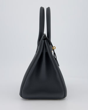 Hermès Birkin 30 Retourne Bag in Gris Misty Togo Leather with Gold Hardware