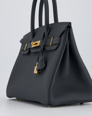Hermès Birkin 30 Retourne Bag in Gris Misty Togo Leather with Gold Hardware