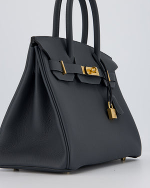 Hermès Birkin 30 Retourne Bag in Gris Misty Togo Leather with Gold Hardware