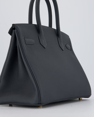 Hermès Birkin 30 Retourne Bag in Gris Misty Togo Leather with Gold Hardware