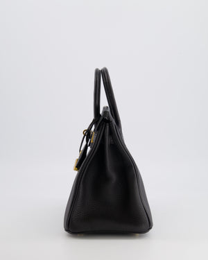 *VERY HOT* Hermès Birkin 25 Touch Bag in Noir Togo Leather and Matte Alligator Mississippiensis with Gold Hardware