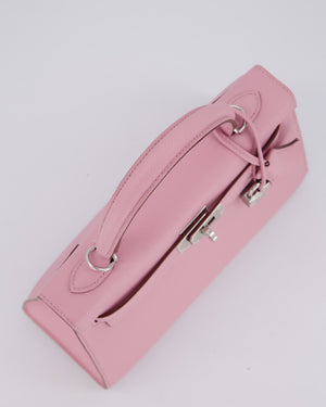 *SUPER HOT* Hermès Kelly 25 Sellier Bag in Mauve Sylvestre Epsom Leather with Palladium Hardware