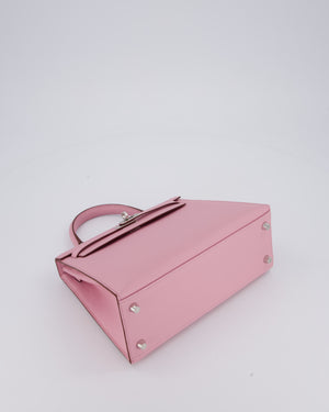 *SUPER HOT* Hermès Kelly 25 Sellier Bag in Mauve Sylvestre Epsom Leather with Palladium Hardware