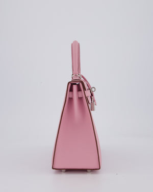 *SUPER HOT* Hermès Kelly 25 Sellier Bag in Mauve Sylvestre Epsom Leather with Palladium Hardware