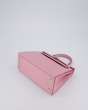 *SUPER HOT* Hermès Kelly 25 Sellier Bag in Mauve Sylvestre Epsom Leather with Palladium Hardware
