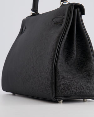 Hermès Kelly 28 Retourne Bag in Noir Togo Leather with Palladium Hardware