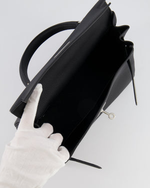 Hermès Kelly 28 Retourne Bag in Noir Togo Leather with Palladium Hardware