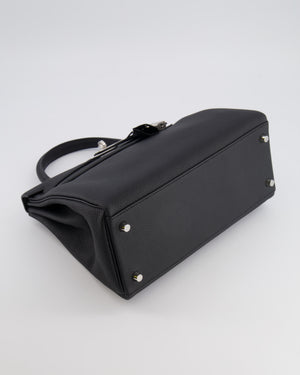 Hermès Kelly 28 Retourne Bag in Noir Togo Leather with Palladium Hardware