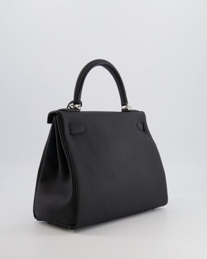 Hermès Kelly 28 Retourne Bag in Noir Togo Leather with Palladium Hardware