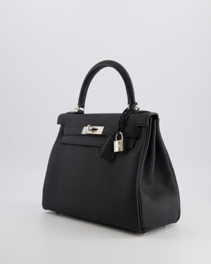 Hermès Kelly 28 Retourne Bag in Noir Togo Leather with Palladium Hardware