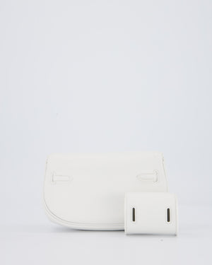 Hermès Kelly Moove Bag in Blanc Swift Leather with Palladium Hardware