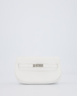 Hermès Kelly Moove Bag in Blanc Swift Leather with Palladium Hardware
